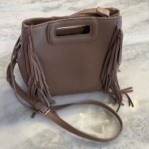 Fringed shoulder bag